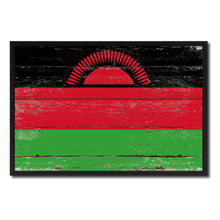 Load image into Gallery viewer, Malawi Country National Flag Vintage Canvas Print with Picture Frame Home Decor Wall Art Collection Gift Ideas