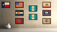 Load image into Gallery viewer, Guatemala Country Flag Vintage Canvas Print with Black Picture Frame Home Decor Gifts Wall Art Decoration Artwork