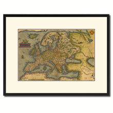 Load image into Gallery viewer, Europe Vintage Antique Map Wall Art Home Decor Gift Ideas Canvas Print Custom Picture Frame