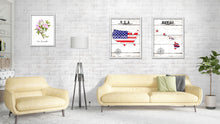 Load image into Gallery viewer, Hawaii Flag Gifts Home Decor Wall Art Canvas Print with Custom Picture Frame

