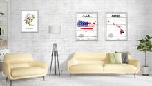 Load image into Gallery viewer, Hawaii Flag Gifts Home Decor Wall Art Canvas Print with Custom Picture Frame