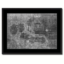 Load image into Gallery viewer, Caribbean Vintage Monochrome Map Canvas Print, Gifts Picture Frames Home Decor Wall Art