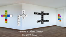 Load image into Gallery viewer, Alphabet A Purple Canvas Print Black Frame Kids Bedroom Wall Décor Home Art