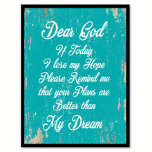 Load image into Gallery viewer, Dear God Quote Saying Gift Ideas Home Decor Wall Art 111471