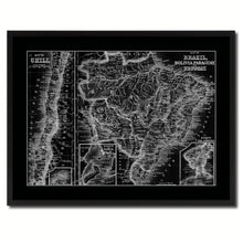 Load image into Gallery viewer, Afghanistan Persia Iraq Iran Vintage Monochrome Map Canvas Print, Gifts Picture Frames Home Decor Wall Art
