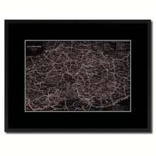 Load image into Gallery viewer, Central Germany Vintage Vivid Sepia Map Canvas Print, Picture Frames Home Decor Wall Art Decoration Gifts