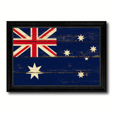 Load image into Gallery viewer, Australia Country Flag Vintage Canvas Print with Black Picture Frame Home Decor Gifts Wall Art Decoration Artwork