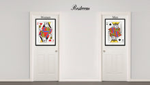 Load image into Gallery viewer, One Eye Jack Spades Poker Decks of Vintage Cards Print on Canvas Black Custom Framed
