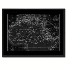 Load image into Gallery viewer, Ancient Africa Vintage Monochrome Map Canvas Print, Gifts Picture Frames Home Decor Wall Art