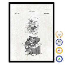 Load image into Gallery viewer, 1984 Interactive computer aided design system Old Patent Art Print on Canvas Custom Framed Vintage Home Decor Wall Decoration Great for Gifts