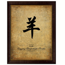 Load image into Gallery viewer, Zodiac Ram Horoscope Canvas Print Brown Picture Frame Home Decor Wall Art Gift Ideas