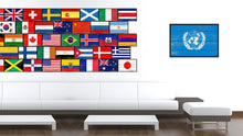 Load image into Gallery viewer, United Nations Country National Flag Vintage Canvas Print with Picture Frame Home Decor Wall Art Collection Gift Ideas