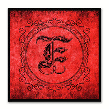 Load image into Gallery viewer, Alphabet E Red Canvas Print Black Frame Kids Bedroom Wall Décor Home Art