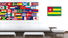 Load image into Gallery viewer, Togo Country National Flag Vintage Canvas Print with Picture Frame Home Decor Wall Art Collection Gift Ideas