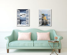 Load image into Gallery viewer, Santa Claus Picture 3D French Window Canvas Print Gifts Home Decor Wall Frames