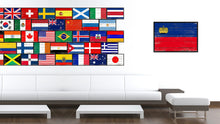 Load image into Gallery viewer, Liechtenstein Country National Flag Vintage Canvas Print with Picture Frame Home Decor Wall Art Collection Gift Ideas