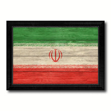 Load image into Gallery viewer, Iran Country Flag Texture Canvas Print with Black Picture Frame Home Decor Wall Art Decoration Collection Gift Ideas