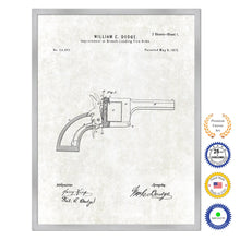 Load image into Gallery viewer, 1871 Improvement in Breech Loading Fire Arms Old Patent Art Print on Canvas Custom Framed Vintage Home Decor Wall Decoration Great for Gifts