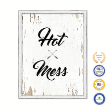 Load image into Gallery viewer, Hot Mess Vintage Saying Gifts Home Decor Wall Art Canvas Print with Custom Picture Frame