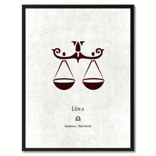 Load image into Gallery viewer, Zodiac Libra Horoscope Astrology Canvas Print, Picture Frame Home Decor Wall Art Gift
