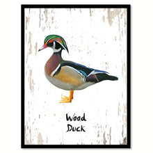 Load image into Gallery viewer, Wood Duck Bird Canvas Print, Black Picture Frame Gift Ideas Home Decor Wall Art Decoration
