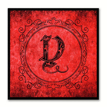 Load image into Gallery viewer, Alphabet Y Red Canvas Print Black Frame Kids Bedroom Wall Décor Home Art