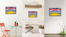 Load image into Gallery viewer, British Columbia Province City Canada Country Flag Vintage Canvas Print with Black Picture Frame Home Decor Wall Art Collectible Decoration Artwork Gifts