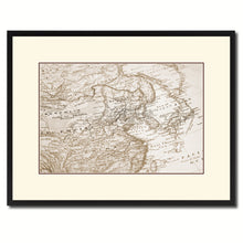 Load image into Gallery viewer, Europe Asia Vintage Sepia Map Canvas Print, Picture Frame Gifts Home Decor Wall Art Decoration