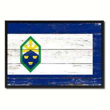 Load image into Gallery viewer, Colorado Springs City Colorado State Flag Vintage Canvas Print with Black Picture Frame Home Decor Wall Art Collectible Decoration Artwork Gifts