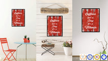 Load image into Gallery viewer, Caffeine Isn't A Drug It's A Vitamin Quote Saying Canvas Print Black Picture Frame Wall Art Gift Ideas