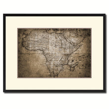 Load image into Gallery viewer, Africa Mapmaker Vintage Sepia Map Canvas Print, Picture Frame Gifts Home Decor Wall Art Decoration