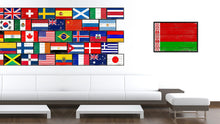 Load image into Gallery viewer, Belarus Country National Flag Vintage Canvas Print with Picture Frame Home Decor Wall Art Collection Gift Ideas