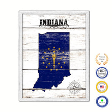 Load image into Gallery viewer, Indiana Flag Gifts Home Decor Wall Art Canvas Print with Custom Picture Frame