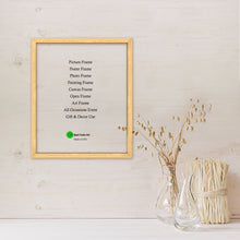 Load image into Gallery viewer, Light Maple Wood Frame Signature Frames Perfect Modern Comtemporary Painting Diploma Artwork Craft Project Home Decor