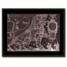Load image into Gallery viewer, Leo Belgicvs Vintage Vivid Sepia Map Canvas Print, Picture Frames Home Decor Wall Art Decoration Gifts