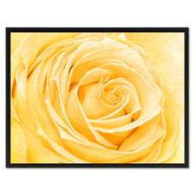 Load image into Gallery viewer, Yellow Rose Flower Framed Canvas Print Home Décor Wall Art