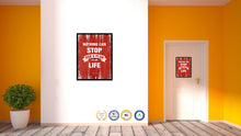 Load image into Gallery viewer, Nothing can stop God's plan for your life - Isaiah 14:27 Bible Verse Scripture Quote Red Canvas Print with Picture Frame