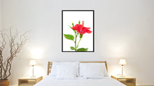Load image into Gallery viewer, Red Hibiscus Flower Framed Canvas Print Home Décor Wall Art