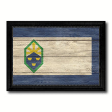 Load image into Gallery viewer, Colorado Springs City Colorado State Texture Flag Canvas Print Black Picture Frame