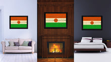 Load image into Gallery viewer, Niger Country Flag Vintage Canvas Print with Black Picture Frame Home Decor Gifts Wall Art Decoration Artwork