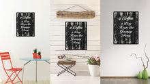 Load image into Gallery viewer, A Coffee A Day Keeps The Grumpy Away Quote Saying Canvas Print Black Picture Frame Wall Art Gift Ideas