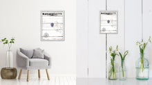 Load image into Gallery viewer, Massachusetts Flag Gifts Home Decor Wall Art Canvas Print with Custom Picture Frame