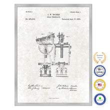 Load image into Gallery viewer, 1883 Solar Theodolite Old Patent Art Print on Canvas Custom Framed Vintage Home Decor Wall Decoration Great for Gifts