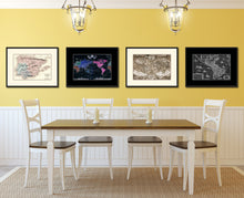 Load image into Gallery viewer, Spain Portugal Vintage Antique Map Wall Art Home Decor Gift Ideas Canvas Print Custom Picture Frame