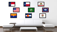 Load image into Gallery viewer, Washington State Flag Canvas Print with Custom Black Picture Frame Home Decor Wall Art Decoration Gifts