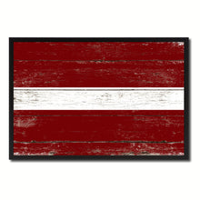 Load image into Gallery viewer, Latvia Country National Flag Vintage Canvas Print with Picture Frame Home Decor Wall Art Collection Gift Ideas