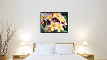 Load image into Gallery viewer, Plumeria Flower Framed Canvas Print Home Décor Wall Art