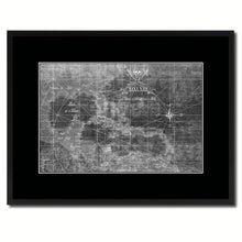 Load image into Gallery viewer, Caribbean Vintage Monochrome Map Canvas Print, Gifts Picture Frames Home Decor Wall Art