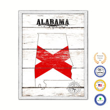 Load image into Gallery viewer, Alabama Flag Gifts Home Decor Wall Art Canvas Print with Custom Picture Frame