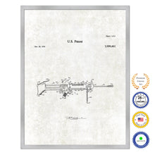 Load image into Gallery viewer, 1976 Modular lightweight squad automatic weapon system Old Patent Art Print on Canvas Custom Framed Vintage Home Decor Wall Decoration Great for Gifts